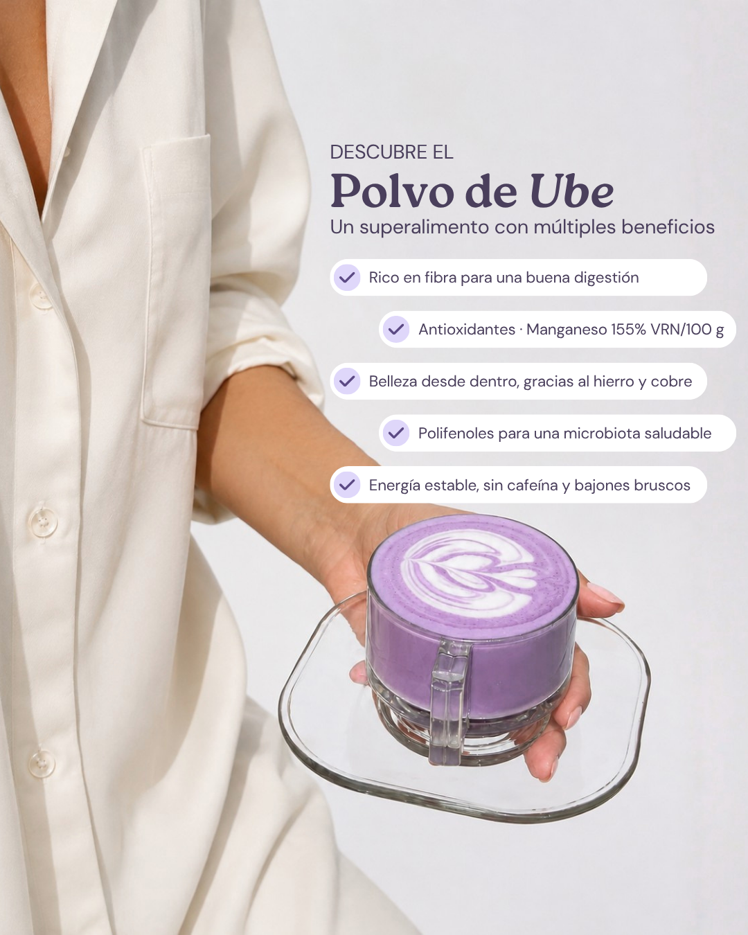 Ube latte Ube Nolia para la salud y la belleza de la piel